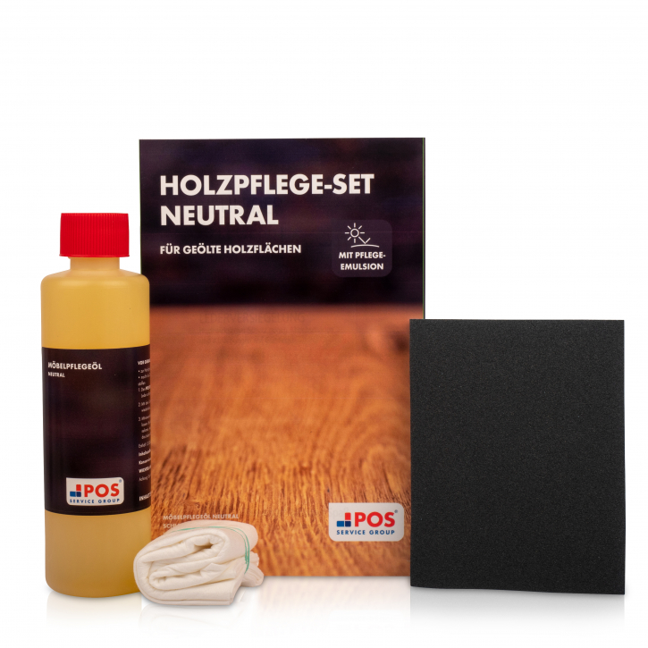 POS Holzpflege-Set Neutral für geölte Holzflächen